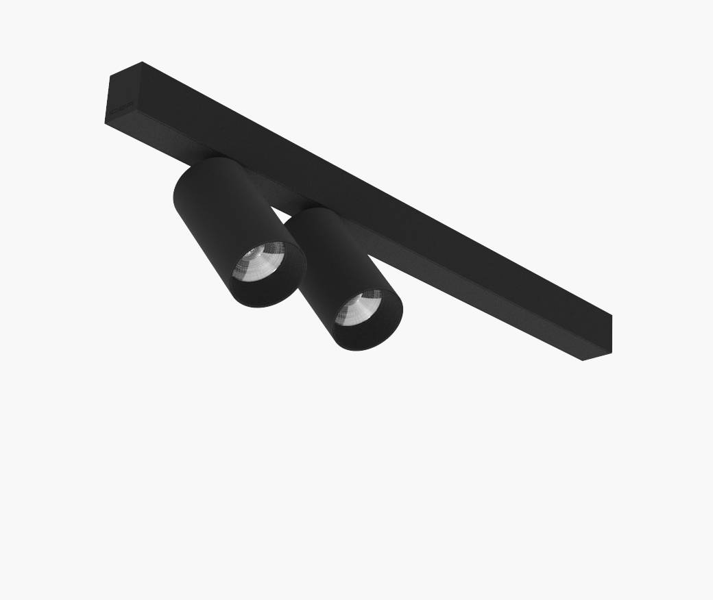 Colgante LED Lino Croll Colg 2 Cabezales Ciego, 500Mm · Kohen Iluminación