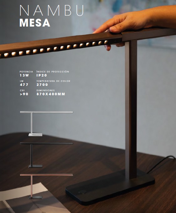 Lámpara de Mesa LED Nambu De Mesa 13W · Kohen Iluminación