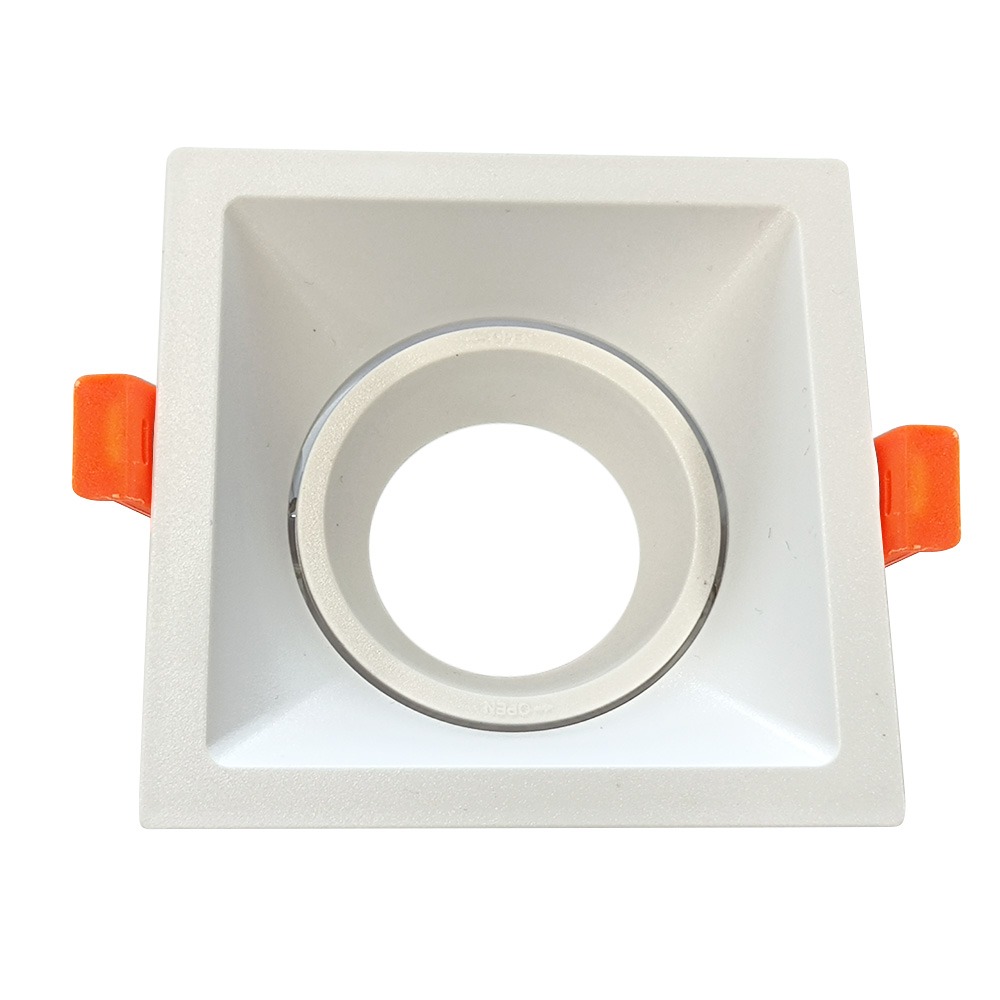 Embutido LED Embutido Lev Cuadrado Blanco Para Dicro Led Gu10 Medidas: 93Mm X 93Mm X 45Mm Agu · Kohen Iluminación