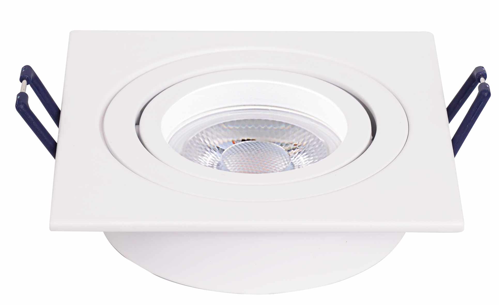 Embutido LED Embutido Or Cuadrado Aluminio Blanco Movil Antideslumbrante Para Dicro Led Gu10 · Kohen Iluminación