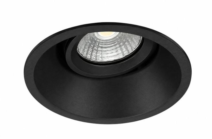 Embutido LED Embutido Tov Pro Redondo Aluminio Negro Movil Antideslumbrante Para Dicro Led Gu · Kohen Iluminación