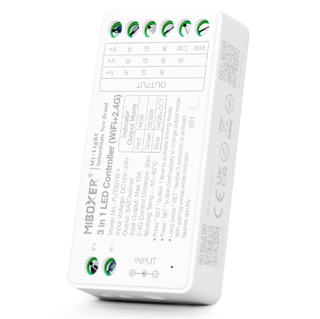 Controlador LED Controlador Para Tira Led Rgb / Rgbw / Rgb+Cct 3 En 1 (Wifi+2.4G) Salida Máx. 12 · Kohen Iluminación
