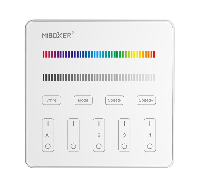 Controlador LED Panel Touch Wireless Rgbw De 4 Zonas Milight · Kohen Iluminación