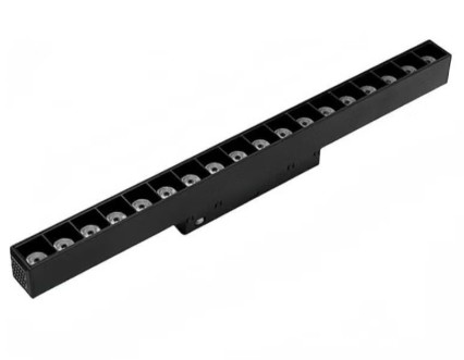 Spot Magnético LED Embutido Magnetico 24W 3000K Luz Calida Negro 44Cm 24Grados Aluminio Cri +93 · Kohen Iluminación