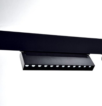 Spot Magnético LED Embutido Magnetico Movil 12W Negro 3000K 840 Lm Ip20 24Grados Aluminio 22.1Cm Cr · Kohen Iluminación