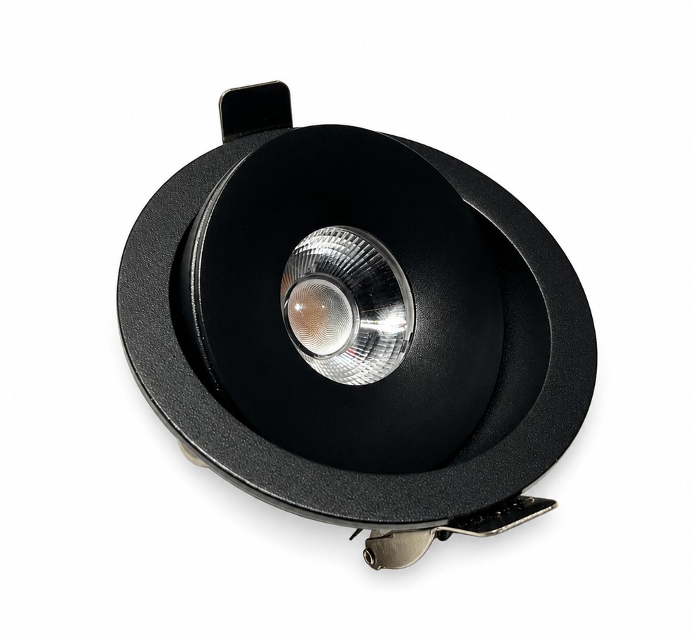 Embutido LED Embutido Orbit 7W Led Redondo Aluminio Negro Medidas: 88Mm Diam X 52Mm Alto Aguj · Kohen Iluminación