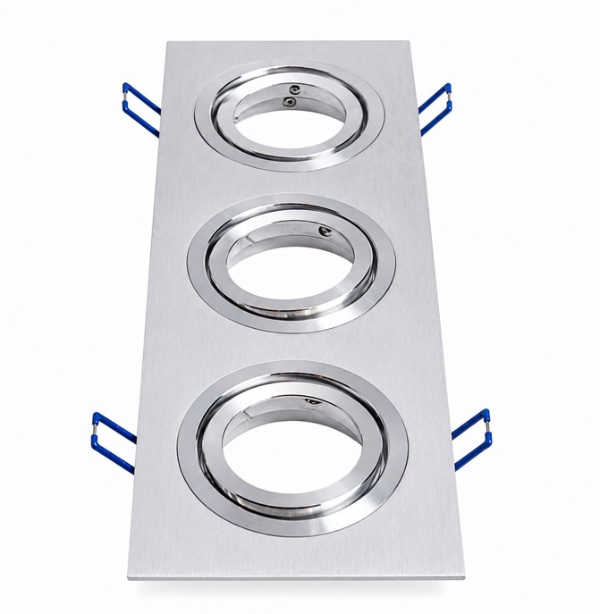 Embutido LED Embutido X 3 Ar111 Plateado 531 X 180 Mm · Kohen Iluminación